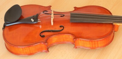 old 4/4 violin Geige viola cello Bratsche fiddle label C.A.