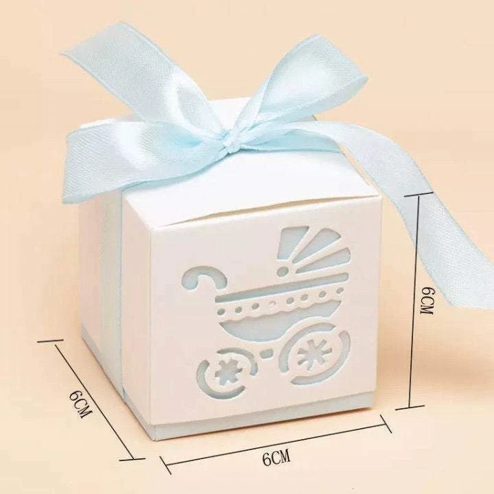 10 Pack Candy Boxes - Small Baby Gift Box - 5 Colours - Image 2 of 4