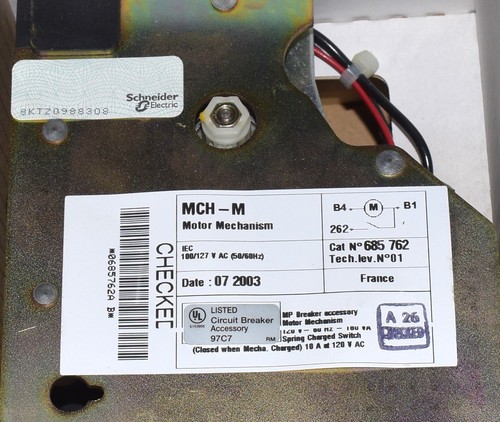 SCHNEIDER MASTERPACT INTERRUTTORE MERLIN GERIN 685762 MCH-M MECCANISMO MOTORE - Foto 5 di 7
