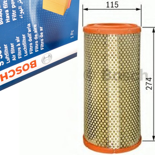 Bosch 1457433553 Luftfilter FüR Fiat Idea Punto Lancia Musa 1.6D 1.8 1.9D 09.99--image