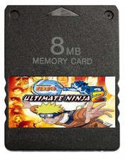 Naruto Ultimate Ninja 2 PlayStation 2 PS2 Memory Card 100 Completed Saves