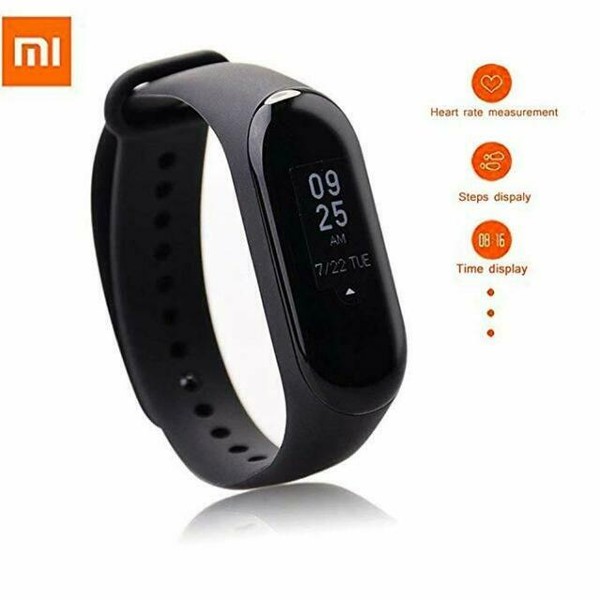 original xiaomi mi band 3 smart watch oled display heart rate monitor bracelet international version