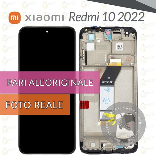 Xiaomi Redmi 10 M21061119DG M21061119AG Display FRAME Touch Screen LCD Schermo Nero Copia - Foto 9