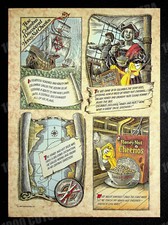 Honey Nut Cheerios Cereal General Mills 1990 Print Magazine Ad Poster ADVERT