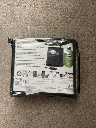 Slime Smart Emergency Flat Tyre Repair Puncture Air Compressor & Sealant Kit - Picture 2 of 2