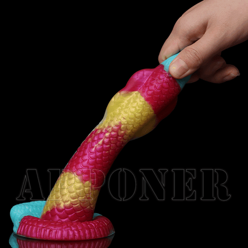 Big Curved with Suction Cup Soft Silicone G-Spot Massager Masturbator Sex Toy - Picture 21 of 26