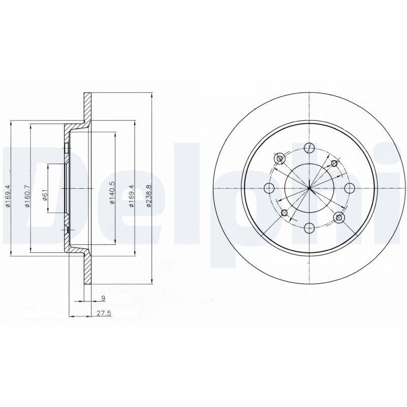 Disques de frein Honda Jazz III 1.3 fonte haute performance contre la distorsion thermique