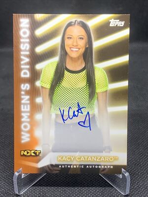 Kacy Catanzaro 2021 Topps WWE NXT Women's Division Autograph Auto Serial # /75