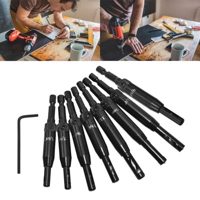 Hinge Drill Bit Set 7pcs/8pcs/16pcs Self Centering Drill Bits Wood Door Window