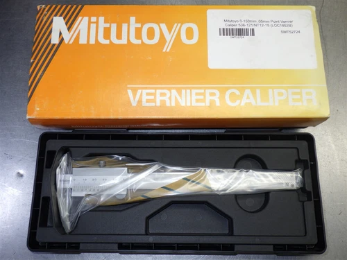 1 NEW! Mitutoyo 0-150mm Vernier Caliper .05mm Point 536-121/NT12-15