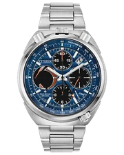 Citizen AV0070-57L Promaster Eco-Drive Tsuno Chronograph Racer Blue Dial Watch