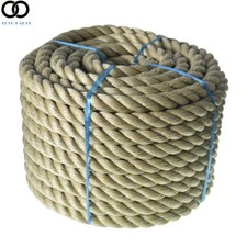 1"Twisted 3 Strand Rope Artificial Manila Rope 100'PP Lightweight Synthetic Rope