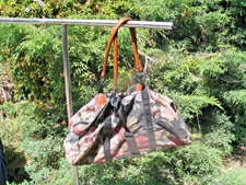 Vintage Gitano Floral Canvas Duffle Bag Weekender Tote