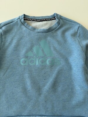 Adidas Pullover Mädchen hellblau - Gr. 134, 8-9 Jahre