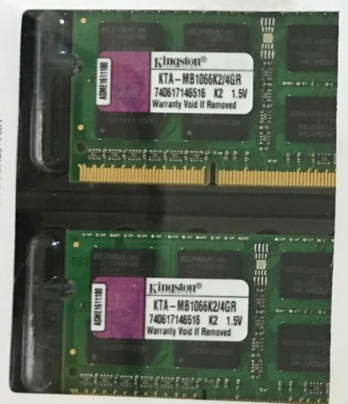 Kingston PC3-8500/1066MHz 4GB DDR3 SODDIM KIT FOR MAC BOOK AND MACBOOK PRO -NEW- - Image 3 of 3
