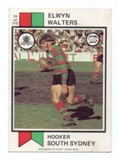 1974 Nrl Rugby League Scanlens (34) Elwyn WALTERS South Sydney