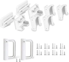 Retractable Baby Gate Replacement Parts Kit Child Safety Gate Full Set Wall M...