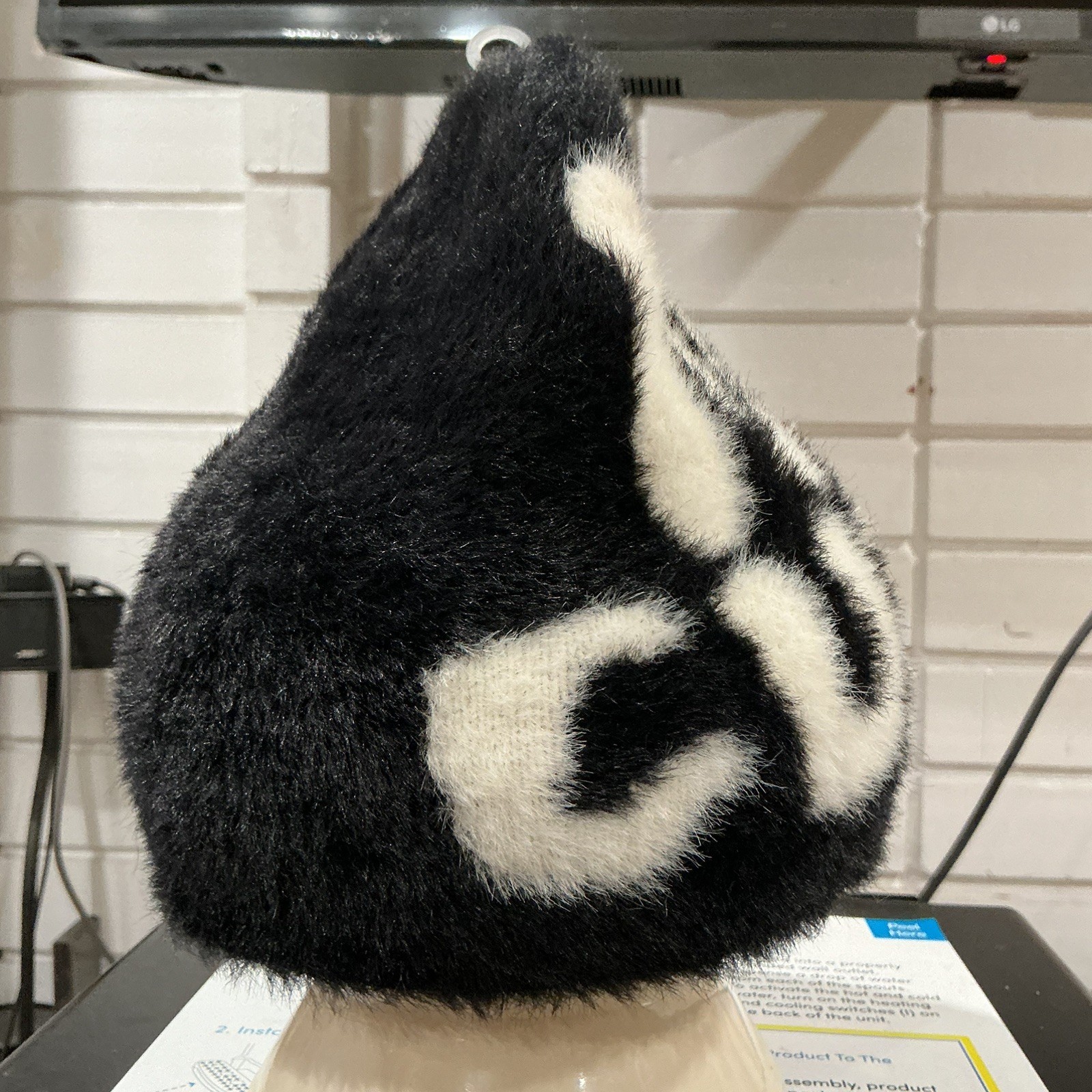 Black Mea Culpa Beanie One Size Fits All image 4
