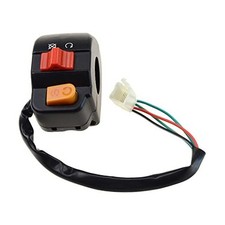 Universal 7/8" Right Handlebar Mount Headlight Switch Button with Ignition