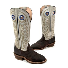 Tony Lama Buckaroo 15in Mens Henley Leather Cowboy Boots Size 7 GREAT CONDITION