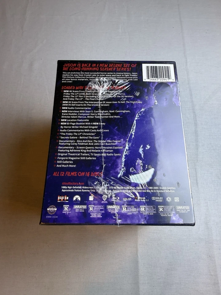 Friday the 13th Collection (Deluxe Edition) (Blu-ray) OOP Scream Factory Shout - Image 4 of 4