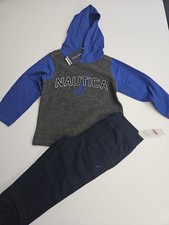 Nautica Toddler Boys Blue Hoodie  Joggers Set Size 2T