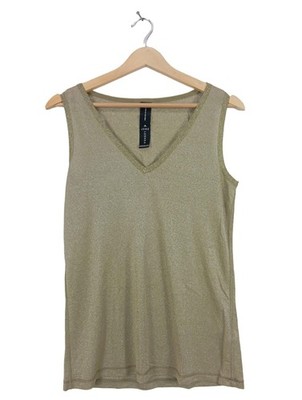 JANE LUSHKA Glanzbluse Damen Bluse Gr. DE 36 khaki Casual-Look