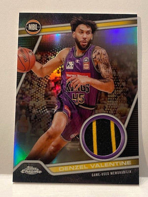 2023 Topps Chrome NBL Denzel Valentine Patch NRR-33