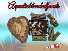 45-Piece Freshwater Shrimp Kit ,Shrimp Food,Cholla Wood,Betta,Catappa,Alder SK1