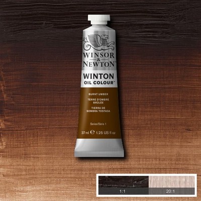 Winsor and Newton Winton Oil Colour 1.25 oz. Burnt Umber