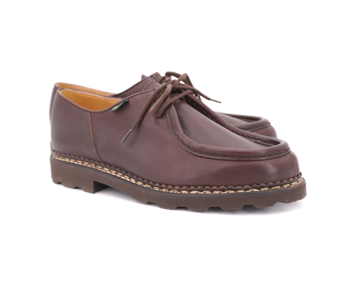 NEW | $650 PARABOOT MICHAEL DERBY US 8.5 41.5 BROWN LEATHER MARRON