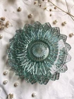 Beautiful Vintage Federal Glass Petal Sandwich Plates Set of 2 11.5 Inches MCM