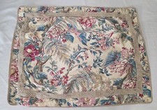 Ralph Lauren Tangier Standard Pillow Sham Floral 100 Cotton Jute Trim Bedding a