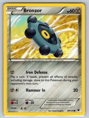Bronzor 60/124 Common Fates Collide Pokemon Lightly Played
