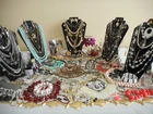 Huge 294 Pc Lot Vtg/Now CostumeJewelry ALL WEARABLE ManySigned/Rhinestones 10+Lb