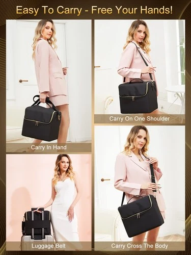 Deciniee Large Makeup Travel Train Case - Picture 2 of 5