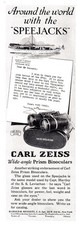 1924 Carl Zeiss Binoculars: With the Speejacks Vintage Print Ad