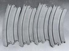4 Pieces AURORA TOMY AFX 12" Radius 1/8 BANKED CURVE CIRCLE TRACKS Good Tabs