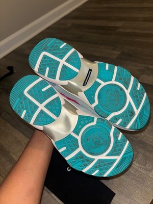 Pink Blue Gray and white chanel sneakers with serial sticker | eBay