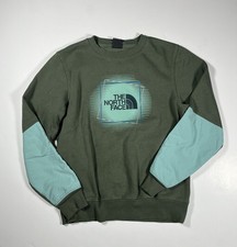 The North Face Crewneck Sweatshirt Green Long Sleeve Size Small