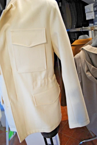 KIRED BY KITON NAPLES JACKET 1450.00 POSTER. SIZE 50 WARM WOOL CLOTH DRAWSTRING Q image 2