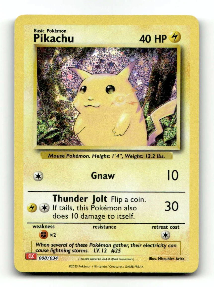 Pikachu 008/034 Trading Card Game Classic for sale | eBay