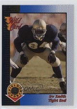 1993 Wild Card Field Force Gold Irv Smith #WFF-54 Rookie RC 04ys. rookie card picture