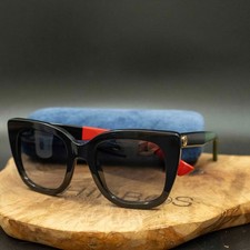 Gafas de sol Gucci para mujer GG0163SN 003 marco negro lentes degradadas auté...