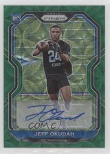 2020 Panini Prizm Rookie Green Scope 44/75 Jeff Okudah #359 Auto 16wc
