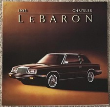 CHRYSLER LE BARON LF Canadian Car Sales Brochure 1984 #LeBC-84-F FRENCH TEXT