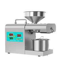 110V/220V Commercial Automatic Peanut Oil Press Machine Cold & Hot Oil Extractor