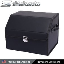 Universal Us Car Trunk Organizer Durable Leather Suv Cargo Storage Box Wlid