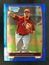 2012 Bowman Chrome #BCP215 Jake Buchanan /250 Blue Refractor Prospects Astros