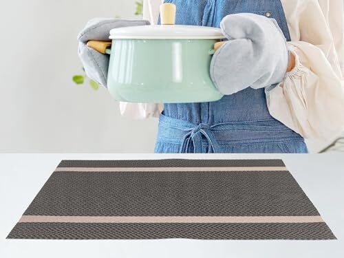 Placemats Set of 8 Vinyl Placemats for Kitchen Dining Table Decor Washable He... - Picture 5 of 7
